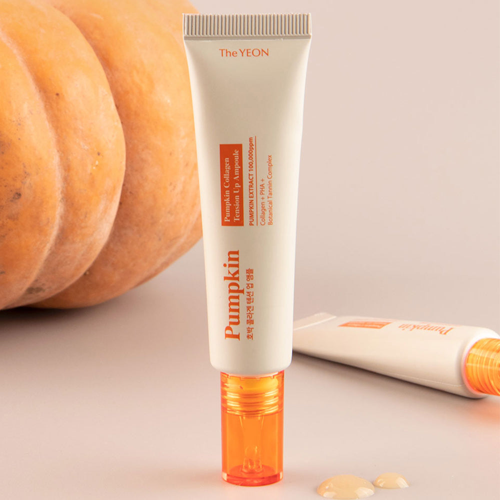 TheYEON Pumpkin Collagen Tension Up Ampoule / 20ml 0.67 fl.oz/Pore care,elasticity,skin nutrition/korean skin care, For Face Moisturization,Smoothening,and Even Tone-Skin Firming Hydrating