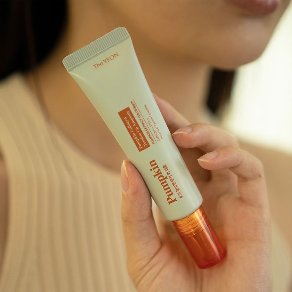 TheYEON Pumpkin Collagen Tension Up Ampoule / 20ml 0.67 fl.oz/Pore care,elasticity,skin nutrition/korean skin care, For Face Moisturization,Smoothening,and Even Tone-Skin Firming Hydrating