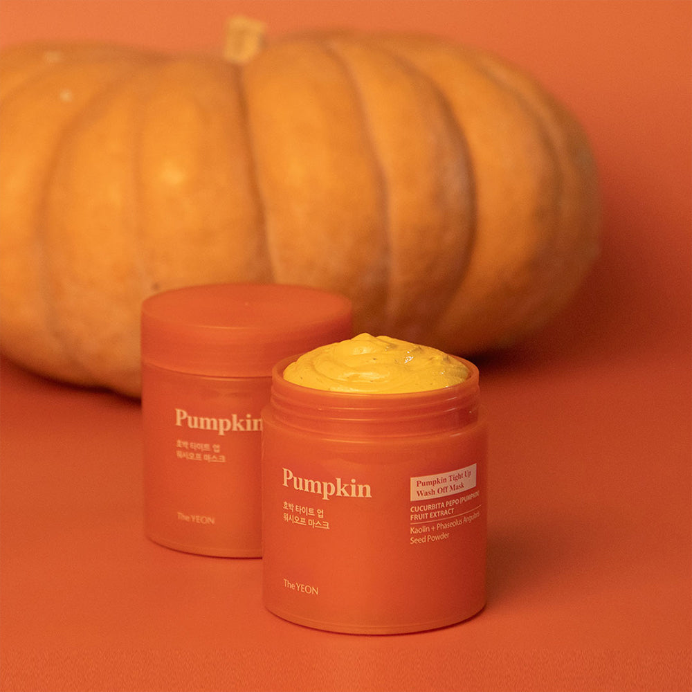 The YEON Pumpkin Tight Up Wash Off Mask 120g, 4.23oz / For Pores, Deep moisturization, nourishment, for all skin