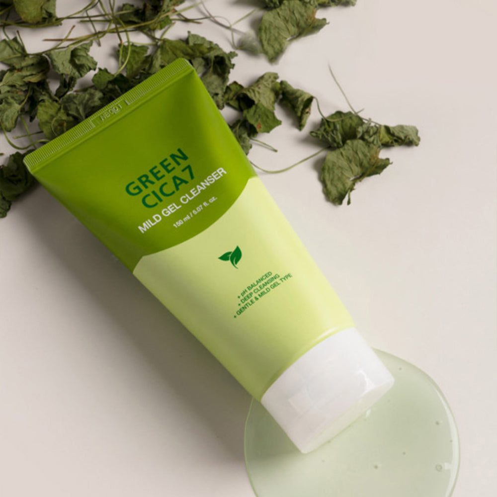 The YEON Green 7 Mild Gel Cleanser 150ml(5.07 oz), pH Balanced, Deep Cleansing Moisturizing Facial Foam Cleanser
