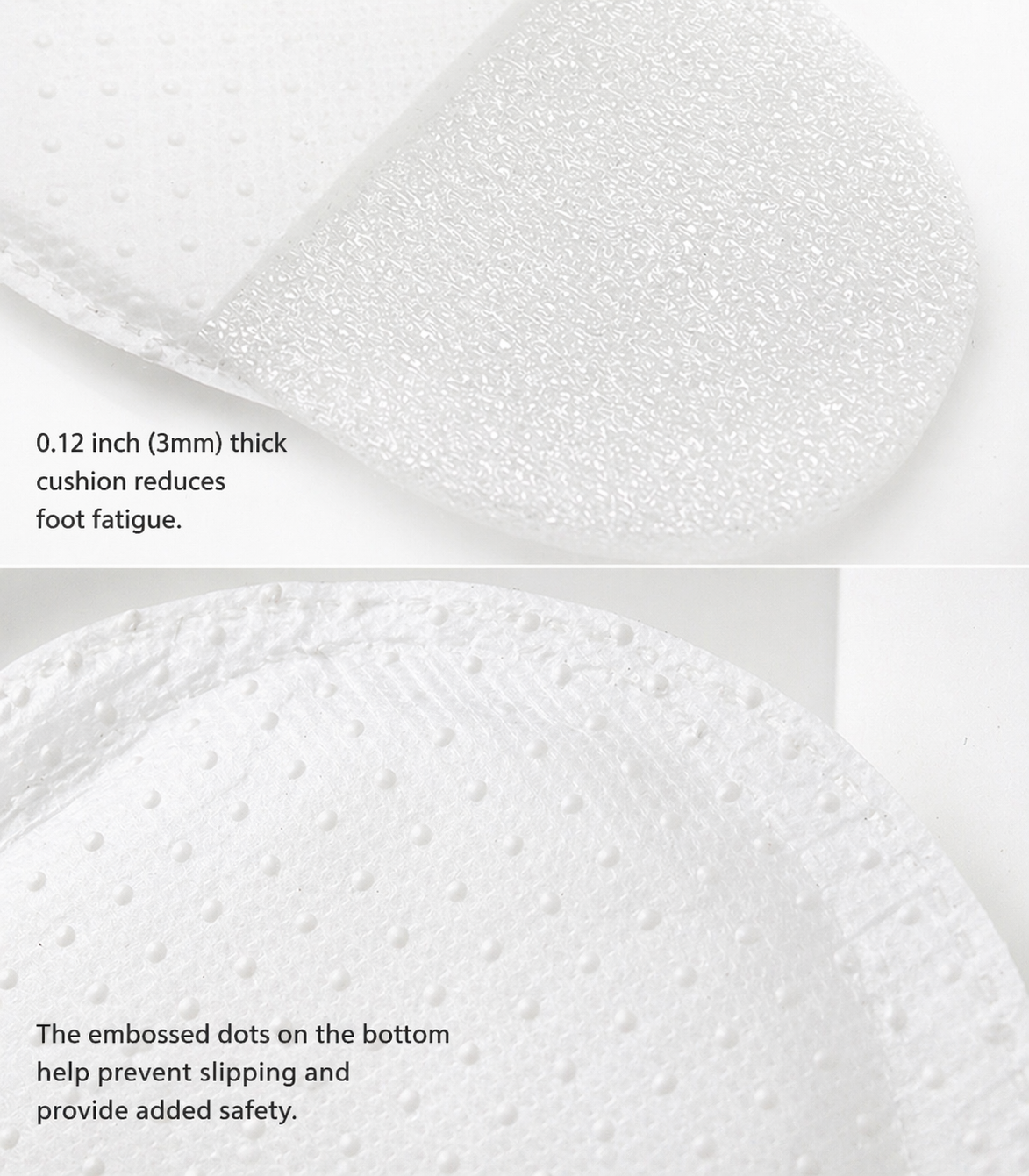 Disposable Slippers 4 Pairs, Hotel Guest Slippers Closed Toe for Spa, Airbnb, Travel, Hospitality Use