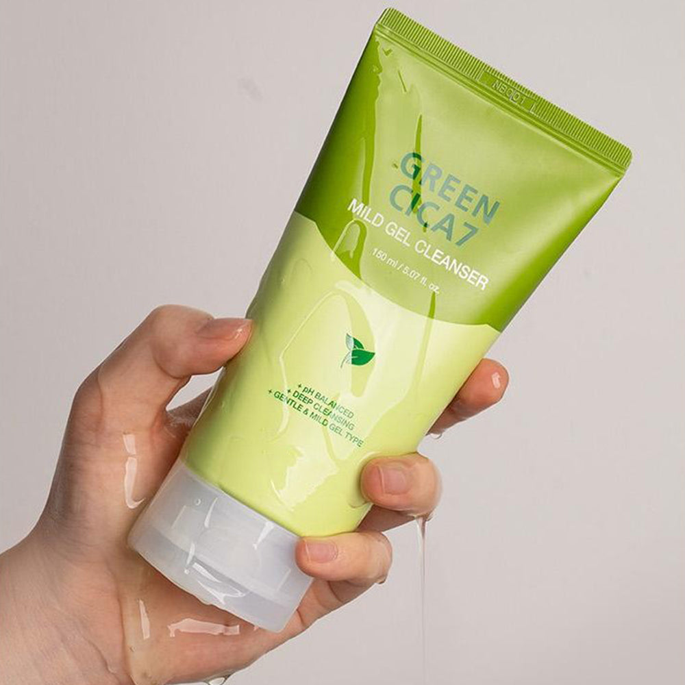 The YEON Green 7 Mild Gel Cleanser 150ml(5.07 oz), pH Balanced, Deep Cleansing Moisturizing Facial Foam Cleanser