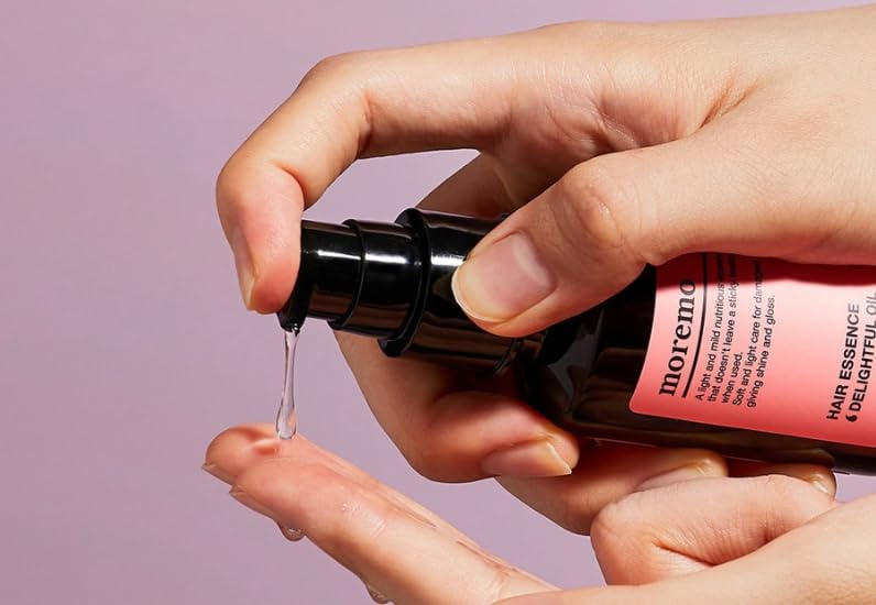 Moremo Hair Essence Delightful (150ml 5.07 fl.oz) Oil Non-Sticky Hair Essence