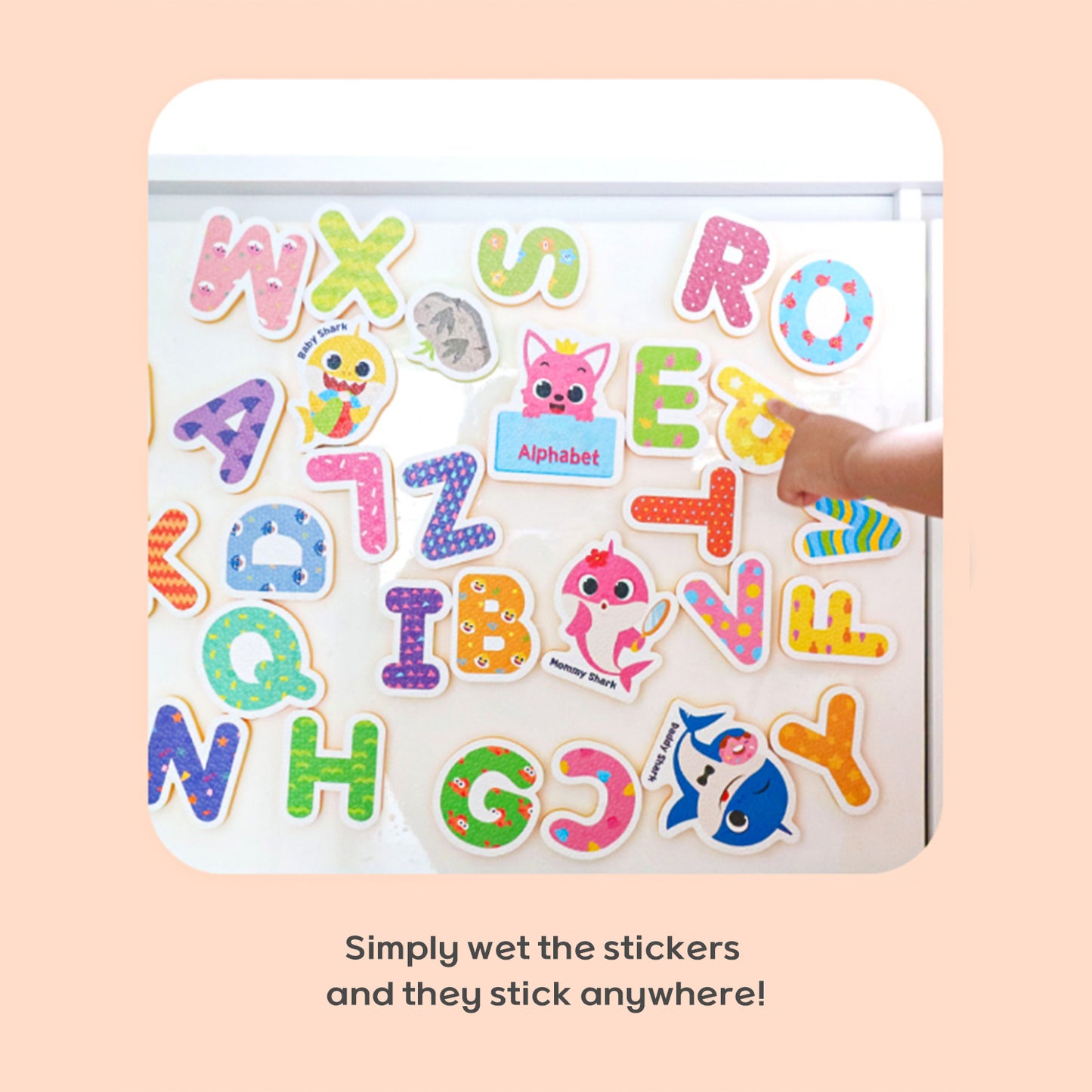 Character Alphabet Bath Time Foam Stickers Set – 30 Floating Letters with Mesh Storage Bag, Educational Water Play for Kids
