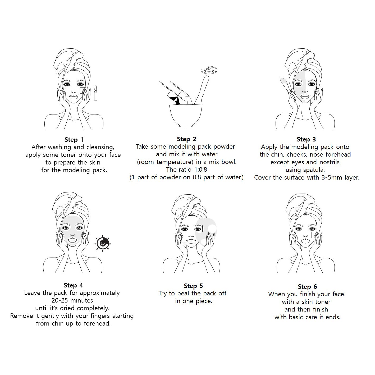 Anskin Modeling Mask Powder Pack Green Tea for Soothing and Anti Oxidation (240g)