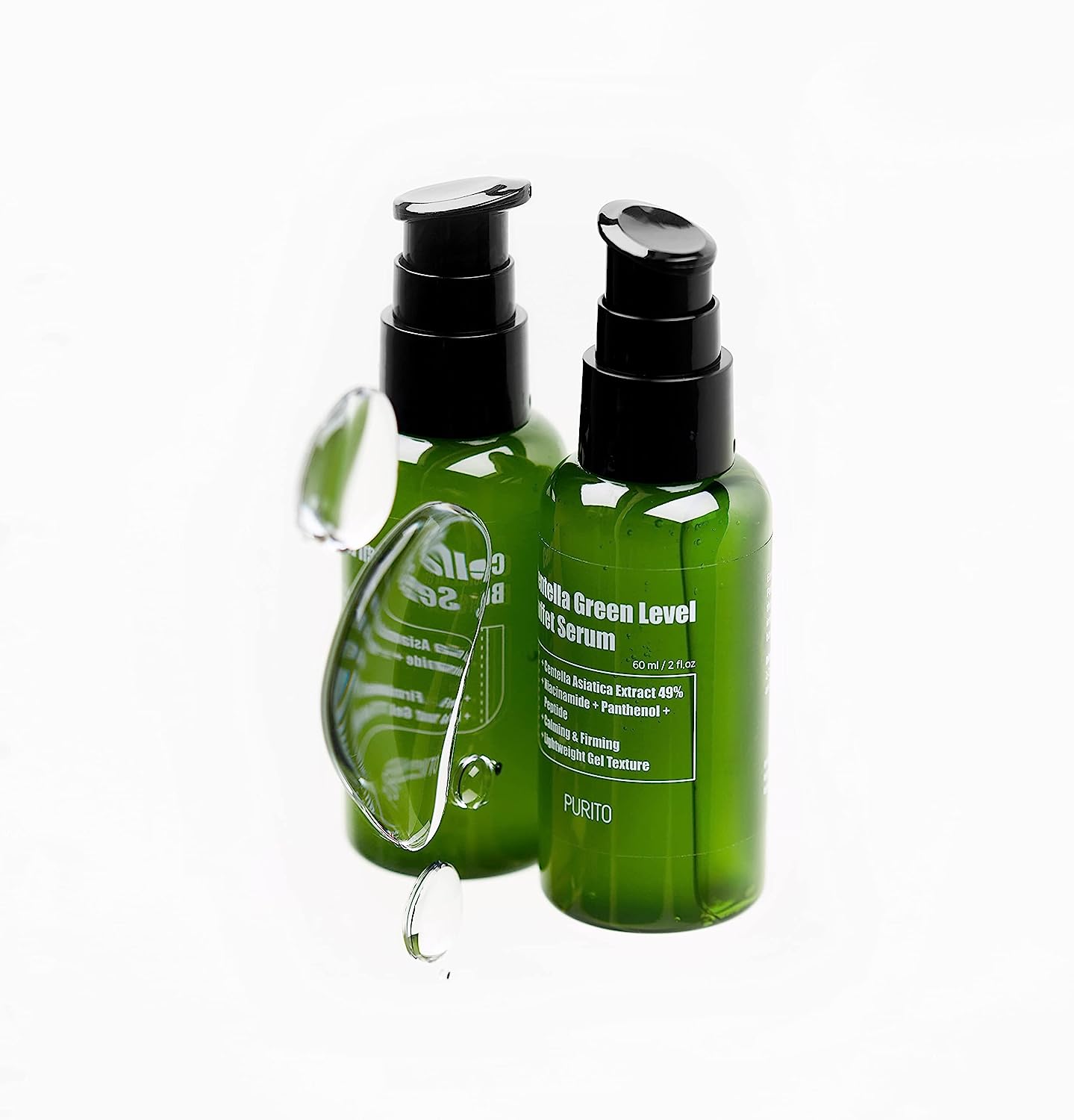 PURITO Centella Green Level Buffet Serum 60ml/ 2 fl oz, Serum for Face, Centella Asiatica,Recovery Facial Serum