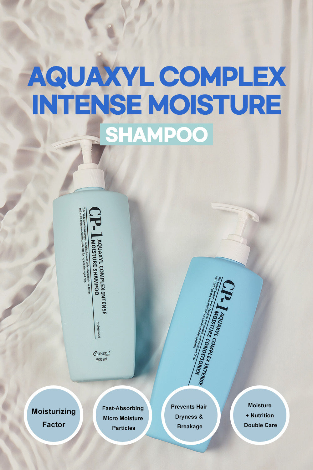 CP-1 Aquaxyl Complex Intense Moisture Shampoo, Conditioner (each 500ml 16.91 oz)