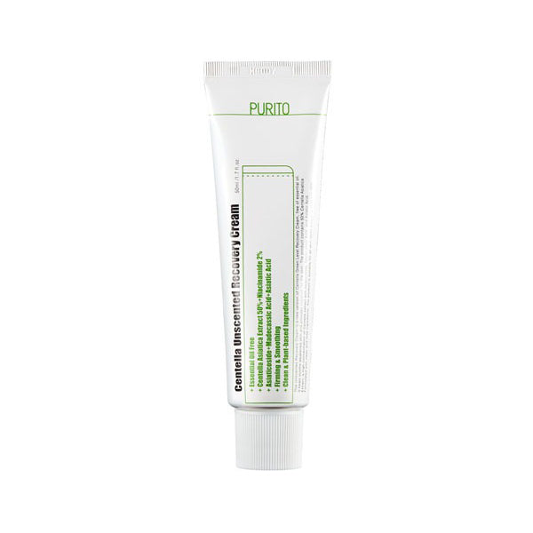 PURITO Centella Unscented Recovery Cream (50ml 1.7 fl.oz) Vegan, Skin Barrier