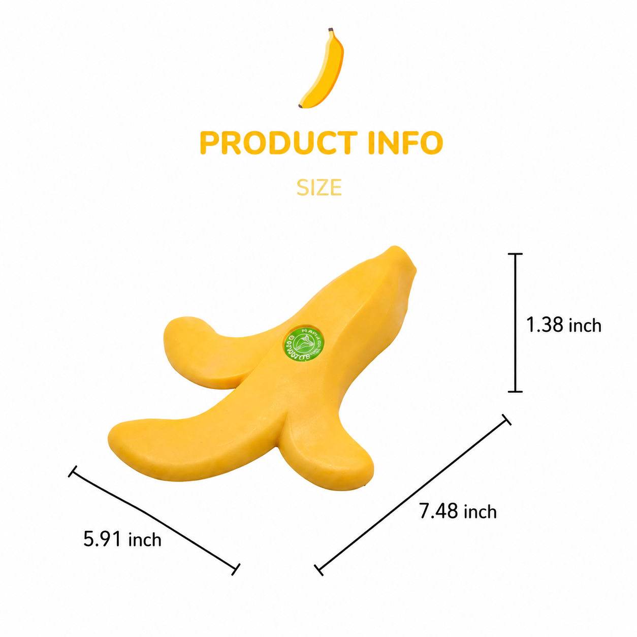 Banana Door Stopper, Non-Slip Door Stop Wedge, Prevents Door Slamming, Funny Door Stop for Home & Office