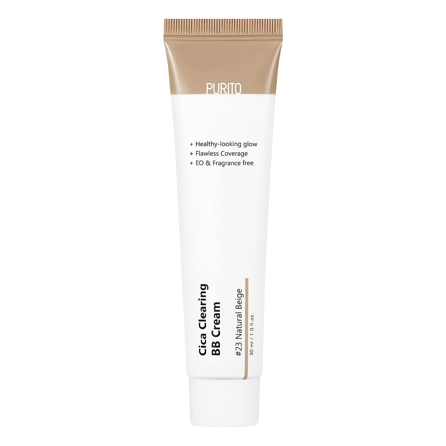 PURITO Cica Clearing BB Cream #23 Sand Beige 1 fl.oz / 30ml, Vegan