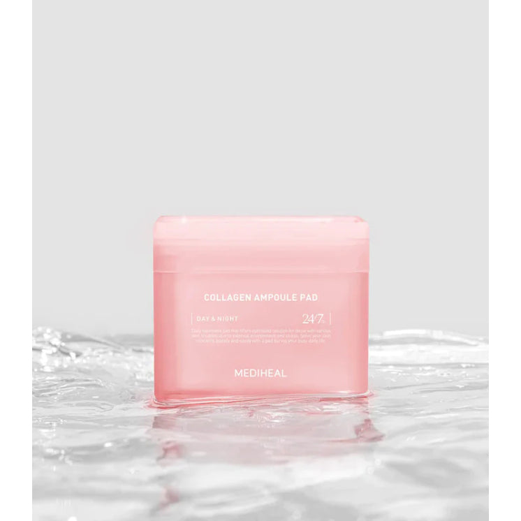 Mediheal Collagen Ampoule Pad Tighten Wrinkles & Lines, Skin Firming & Restore Elasticity 100 Pads