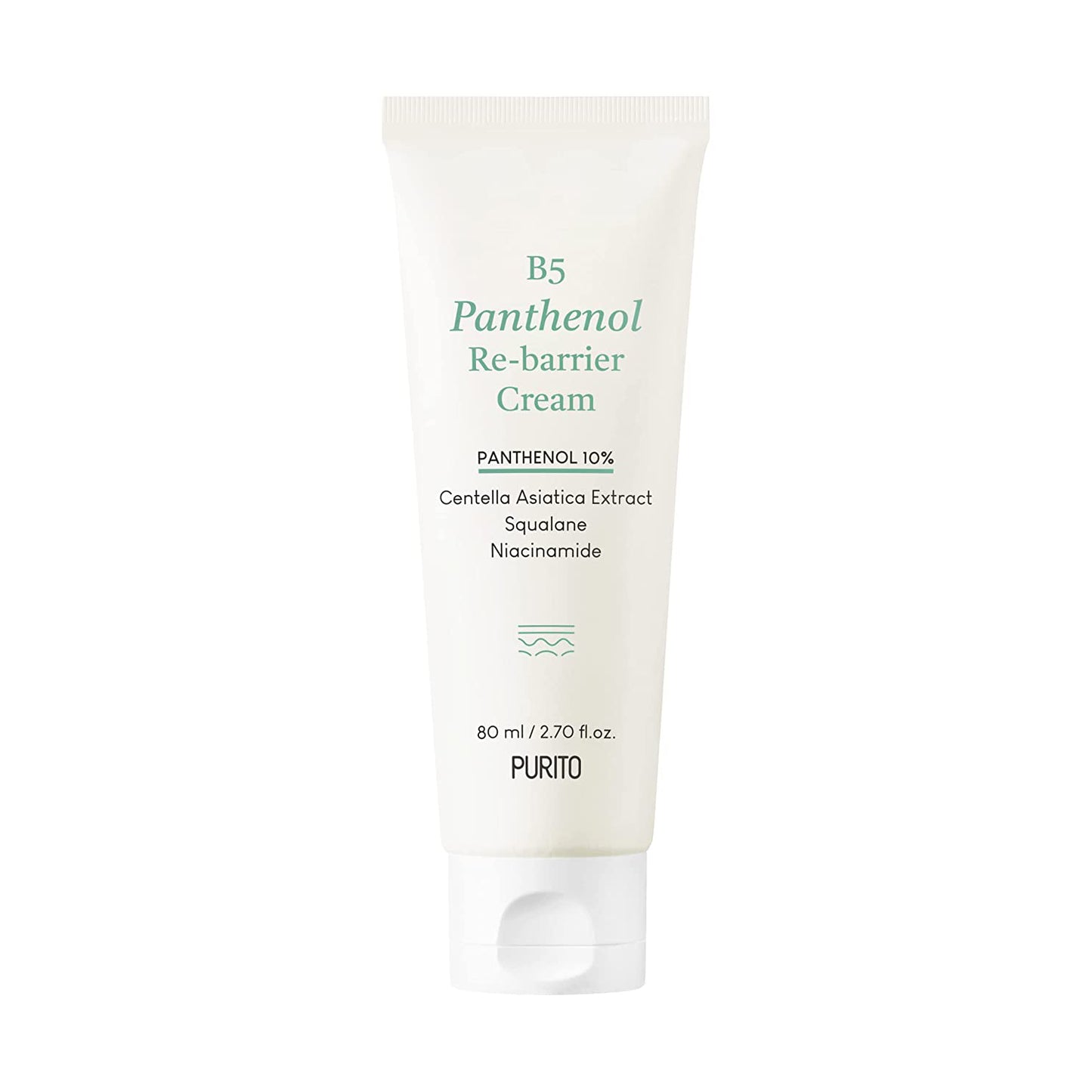 Purito B5 Panthenol Re-barrier Cream (80ml 2.70fl oz.) Vegan & Cruelty-free, Rich Moisturizing Cream, Moisturizing