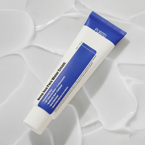 PURITO Deep Sea Pure Water Cream 50g/1.7fl.oz, Moisture Cream for Face, Facial Watery Cream, Vegan, ESSENTIAL OIL-FREE