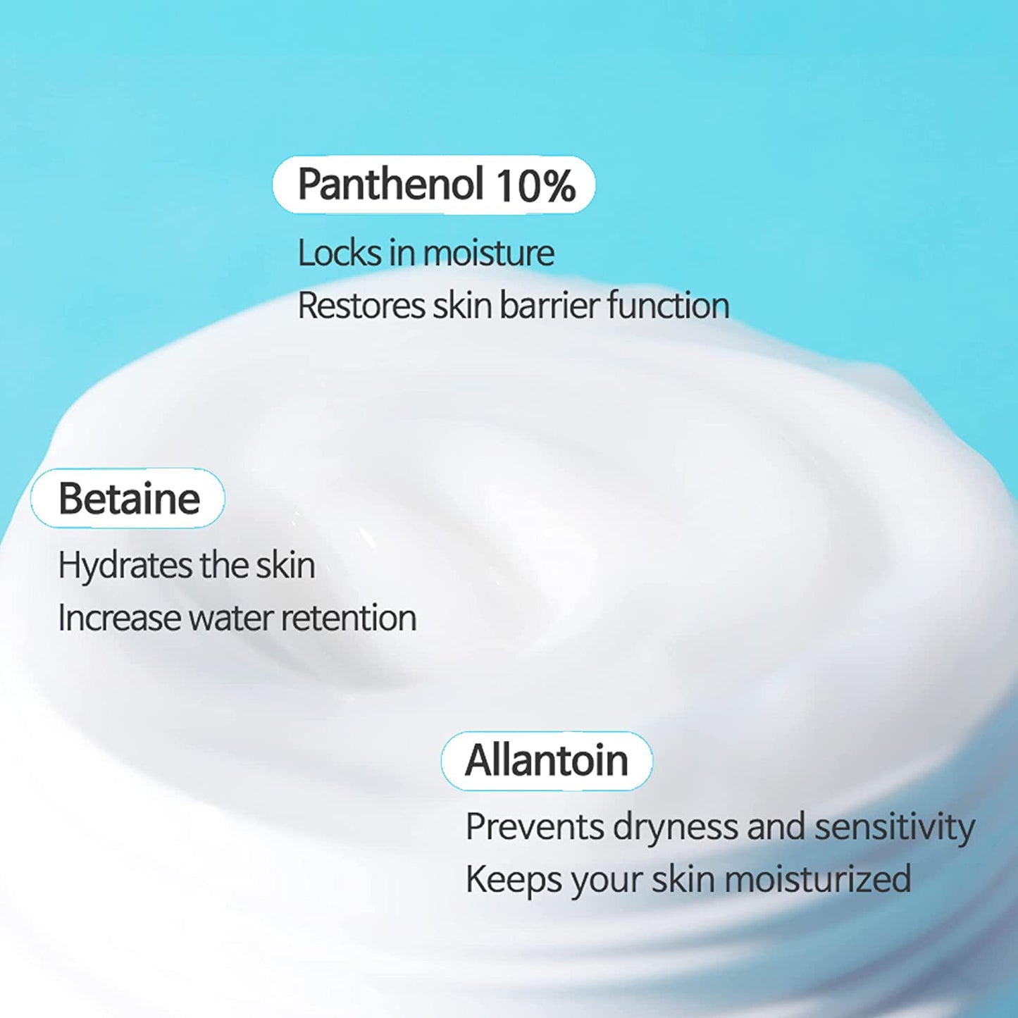 TIAM Panthenol Moist Cream, 10% Panthenol Cream(B5 Vitamin), Hydrating Facial Cream for Sensitive Skin, Face Moisturizer, Panthenol Heals Damaged Skin, K-beauty 1.7 fl.oz.