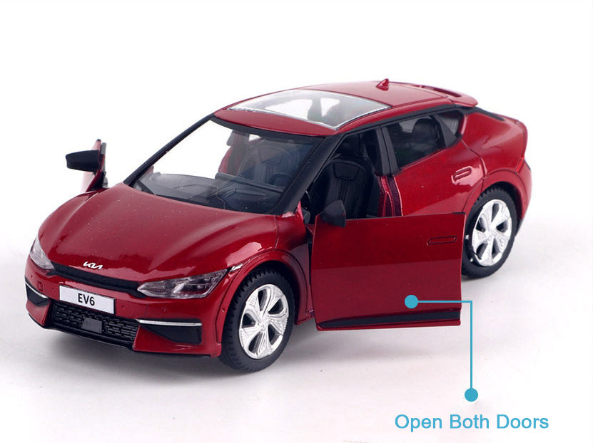 KIA Motors Car EV6 Mini Diecast 1:38 Scale Miniature Display Toy