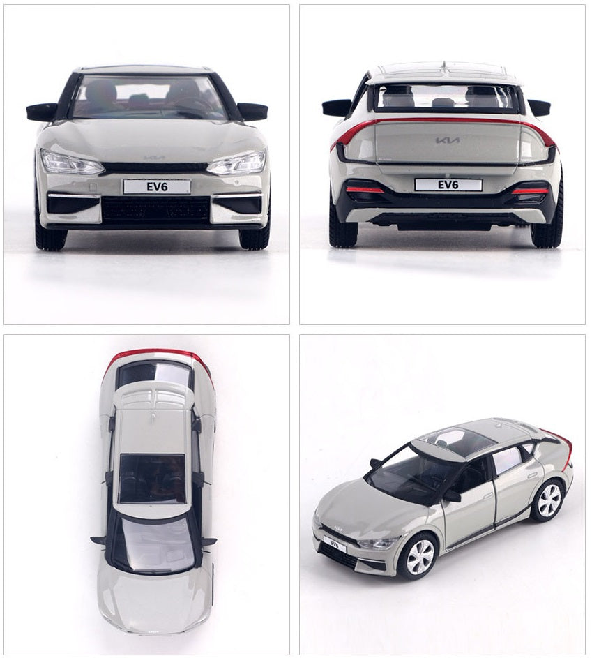 KIA Motors Car EV6 Mini Diecast 1:38 Scale Miniature Display Toy