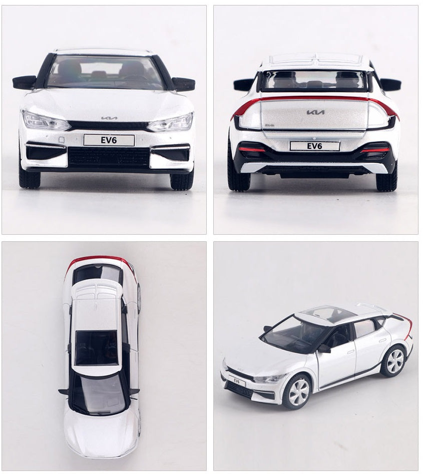 KIA Motors Car EV6 Mini Diecast 1:38 Scale Miniature Display Toy