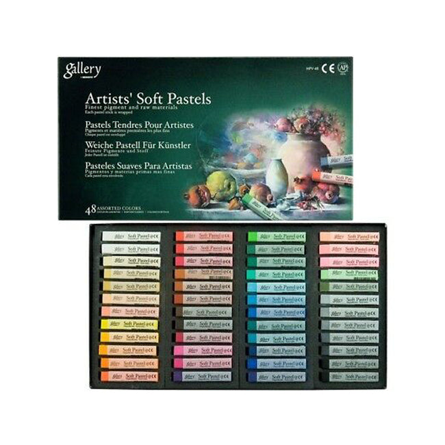 Mungyo Gallery Soft Pastel Squares Cardboard Box Set of 48 (MPV-48)