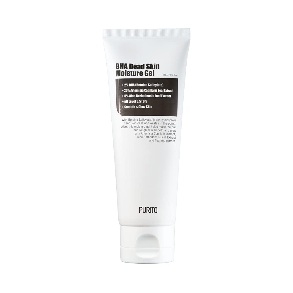 PURITO BHA Dead Skin Moisture Gel 100ml, 3.38 fl.oz, Exfoliate Dead Skin, Peeling Gel, BHA