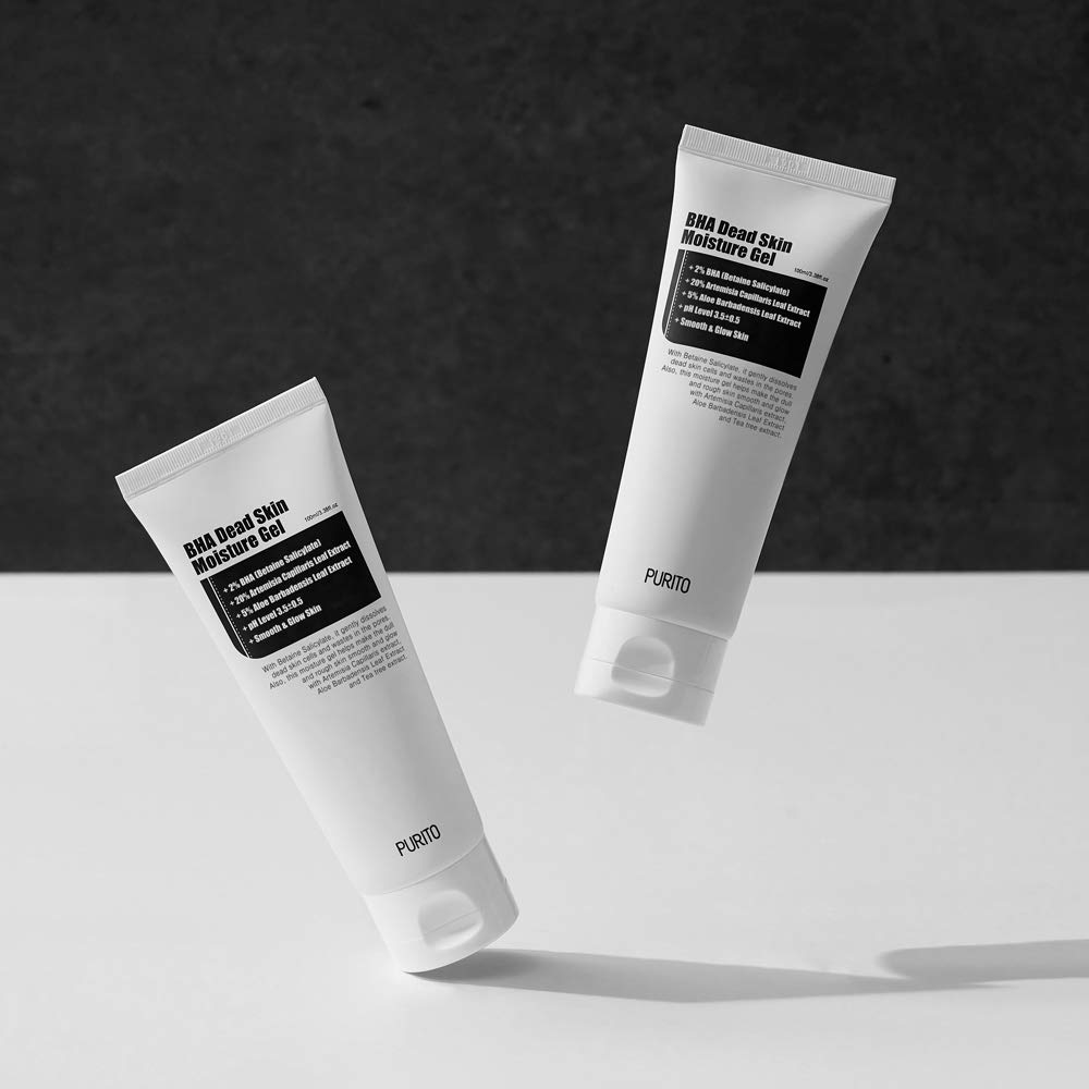 PURITO BHA Dead Skin Moisture Gel 100ml, 3.38 fl.oz, Exfoliate Dead Skin, Peeling Gel, BHA