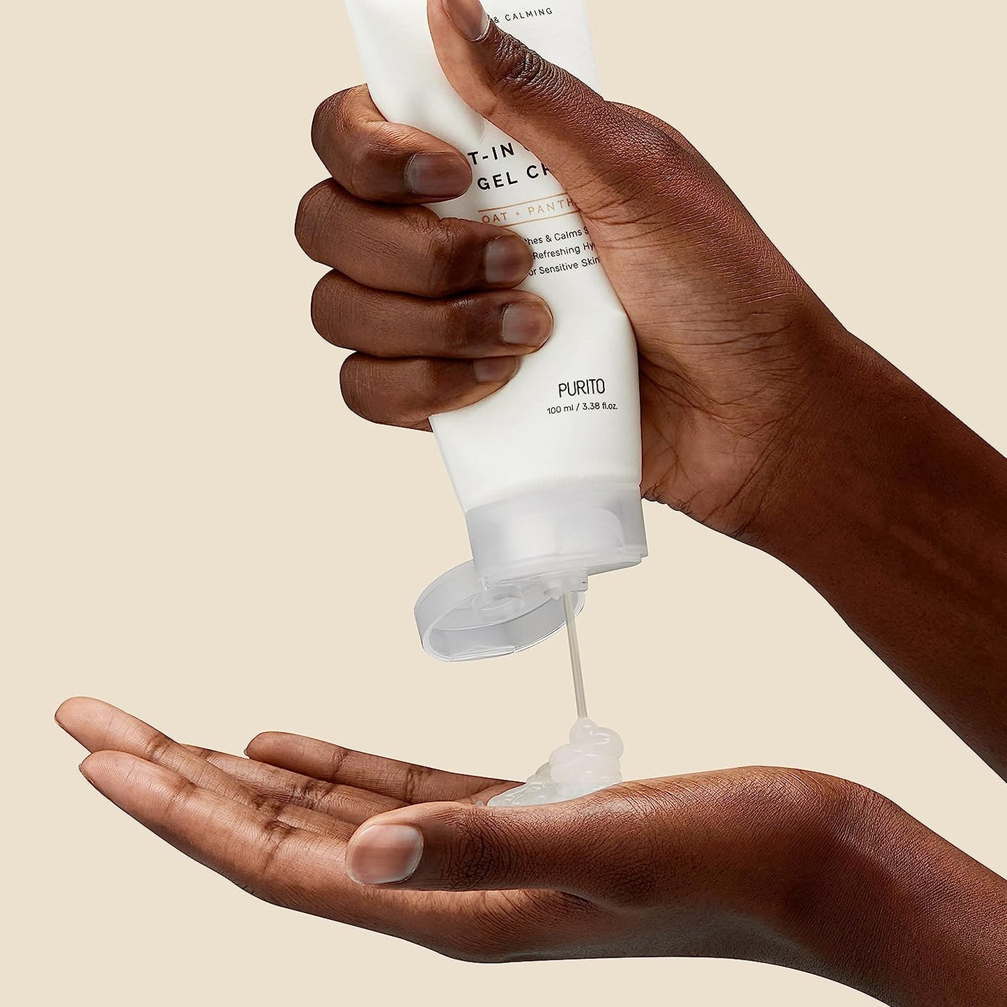 PURITO Oat-in Calming Gel Cream 100 ml / 3.38 fl. oz. Vegan, Facial Cream, Moisture Cream for Face, Natural Ingredients