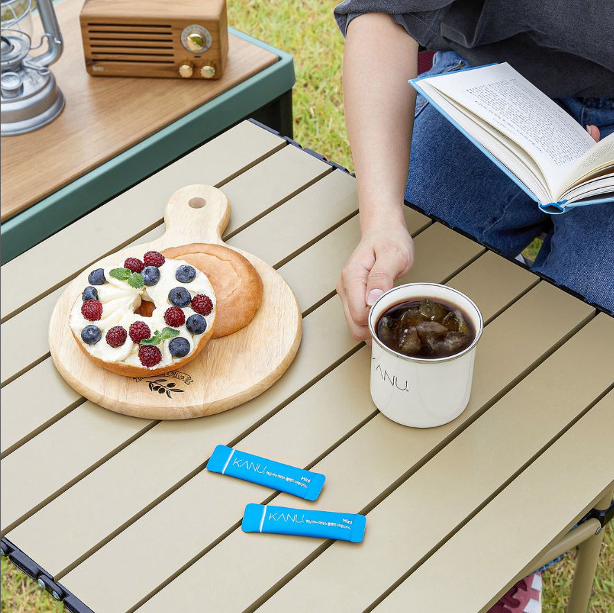Kanu mini summer edition Instant coffee Ice Blend Americano, Medium Roast 100% Kenyan powder, Single serving, Sugar free Iced Coffee for outdoor activity (120 sticks)