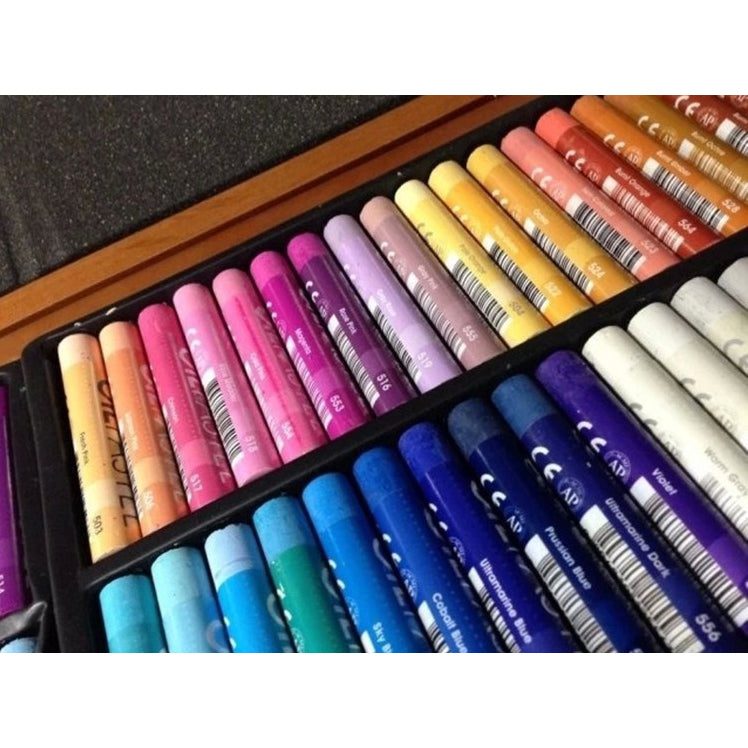 MUNGYO Oil Pastel Set for Artists - 72 Vivid Colors in Wooden Box, Smooth and Blendable, Fade-Resistant, Perfect for Artists and Beginners