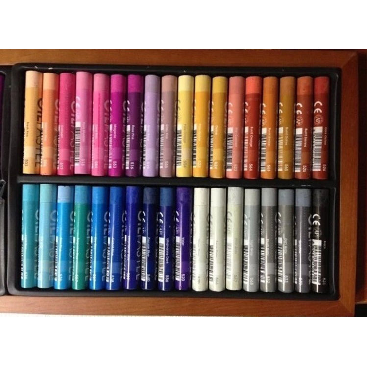 MUNGYO Oil Pastel Set for Artists - 72 Vivid Colors in Wooden Box, Smooth and Blendable, Fade-Resistant, Perfect for Artists and Beginners