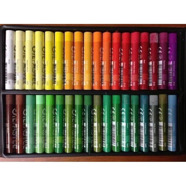 MUNGYO Oil Pastel Set for Artists - 72 Vivid Colors in Wooden Box, Smooth and Blendable, Fade-Resistant, Perfect for Artists and Beginners