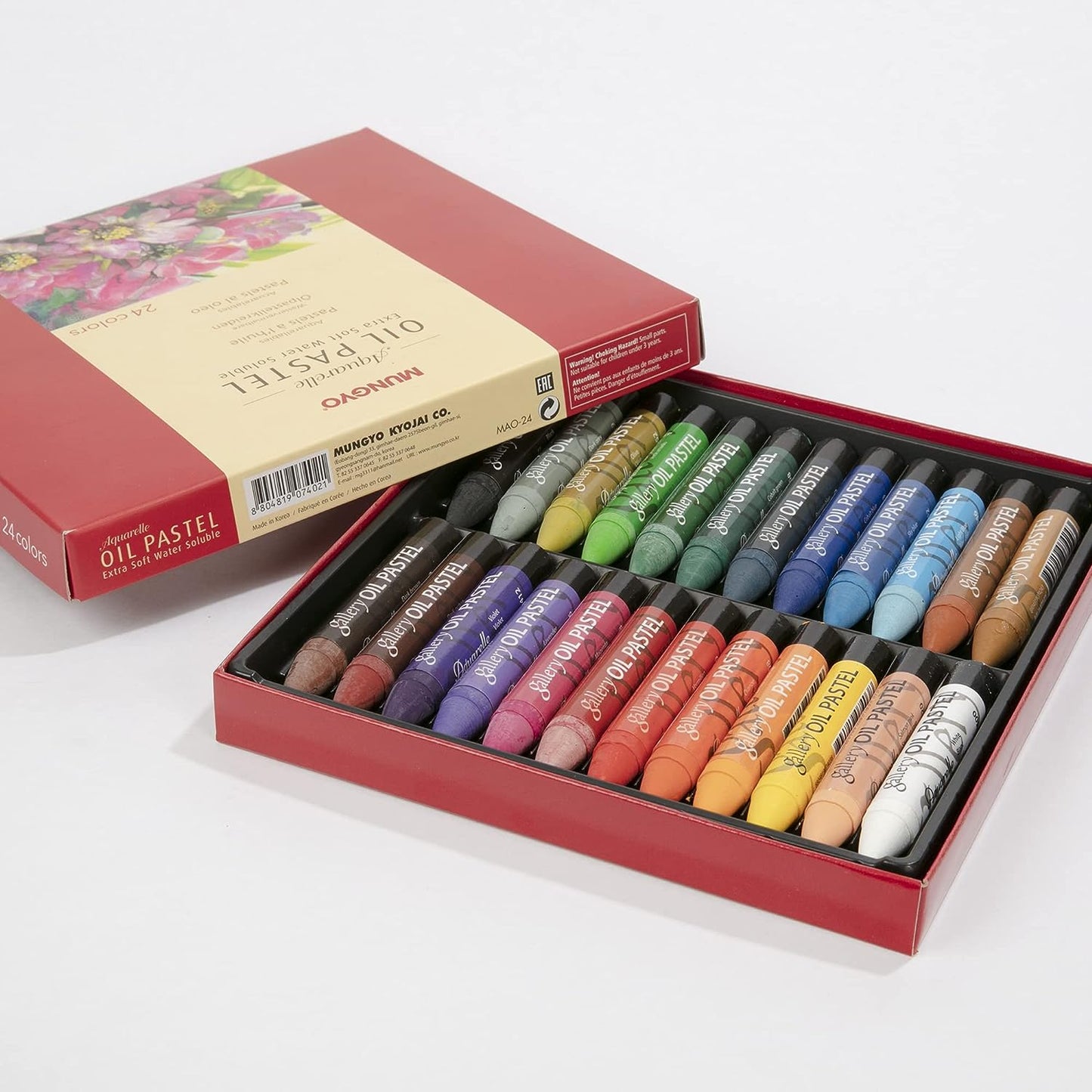 Mungyo Water-Soluble Oil Pastel Set of 24 - Assorted Colors