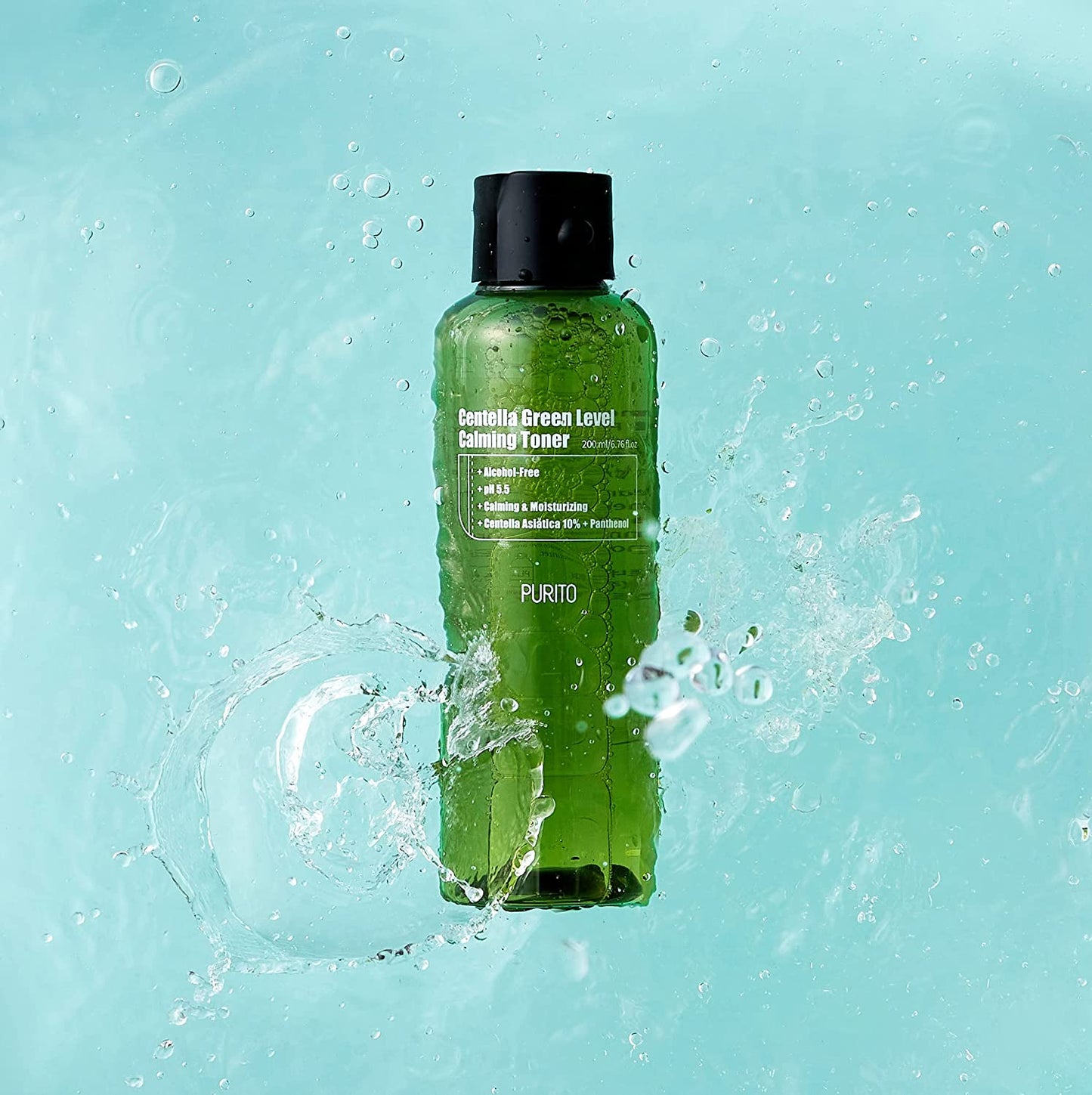 PURITO Centella Green Level Calming Toner 200ml/6.76fl.oz, alchhole-free toner, Natural Daily Facial Toner, Acne,Face toner for Sensitive Skin