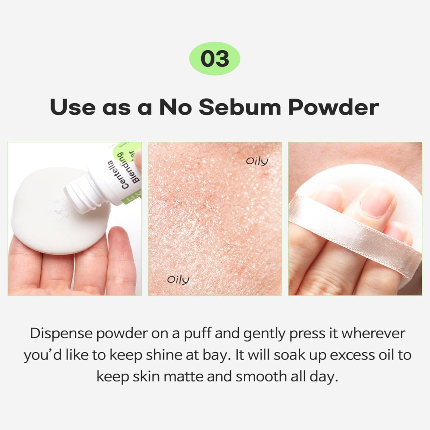 TIAM Centella Blending Powder, CICA Powder, Sebum Control, reduce acne marks, Asiaticoside, Madecassic Acid, Asiatic Acid (10g 0.35 Oz)