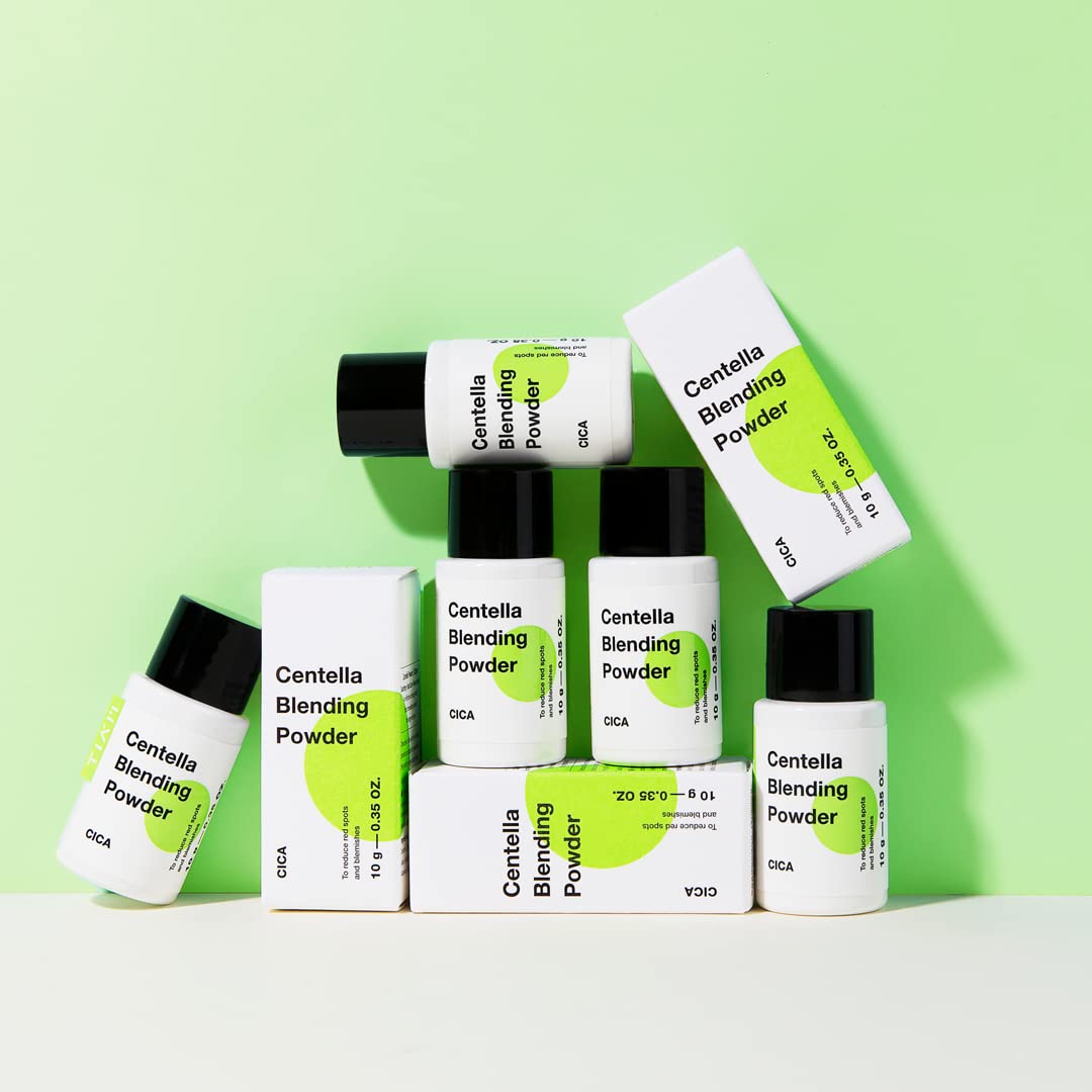 TIAM Centella Blending Powder, CICA Powder, Sebum Control, reduce acne marks, Asiaticoside, Madecassic Acid, Asiatic Acid (10g 0.35 Oz)