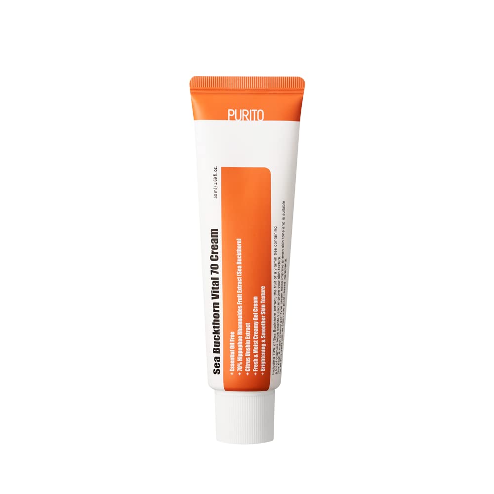 PURITO Sea Buckthorn Vital 70 Cream 50ml / 1.7 fl.oz, ESSENTIAL OIL-FREE