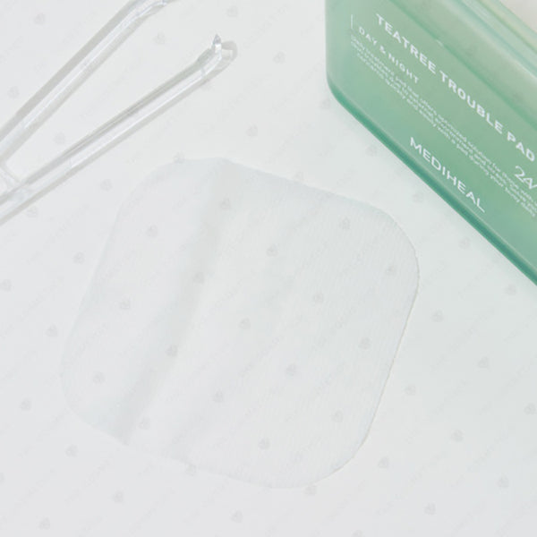 Mediheal Teatree Trouble Pad 100 Pads Soothing Cotton Pads for Sensitive & Acne Prone Skin