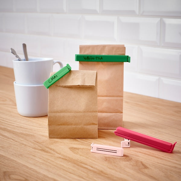 BEVARA Snack Sealing Clip Mixed Color and Sizes, Multicolor, Bag Keeps The Contents Fresh for IKEA 26 Set