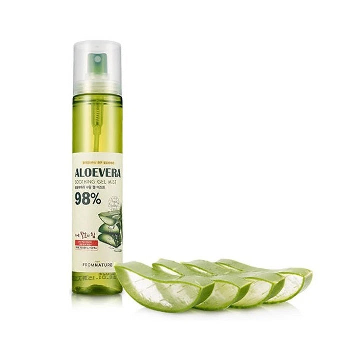 FROMNATURE Aloe Vera 98%"Moisture Soothing Gel Mist" - 4.06 fl oz. (120 ml)