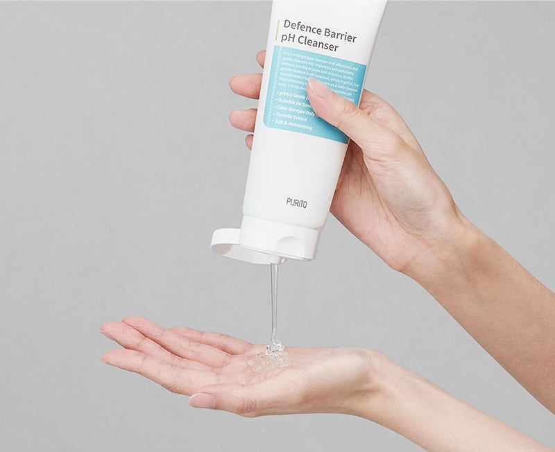 PURITO Defence Barrier Ph Cleanser 150ml/5.1 fl.oz Sensitive Skin, Oil Control, Pore Cleansing, Refreshening, Low pH 5.5, Gentle Cleanser, lightweight