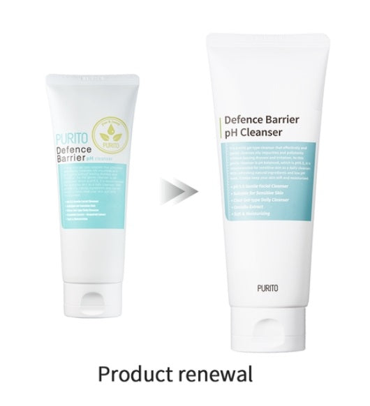 PURITO Defence Barrier Ph Cleanser 150ml/5.1 fl.oz Sensitive Skin, Oil Control, Pore Cleansing, Refreshening, Low pH 5.5, Gentle Cleanser, lightweight