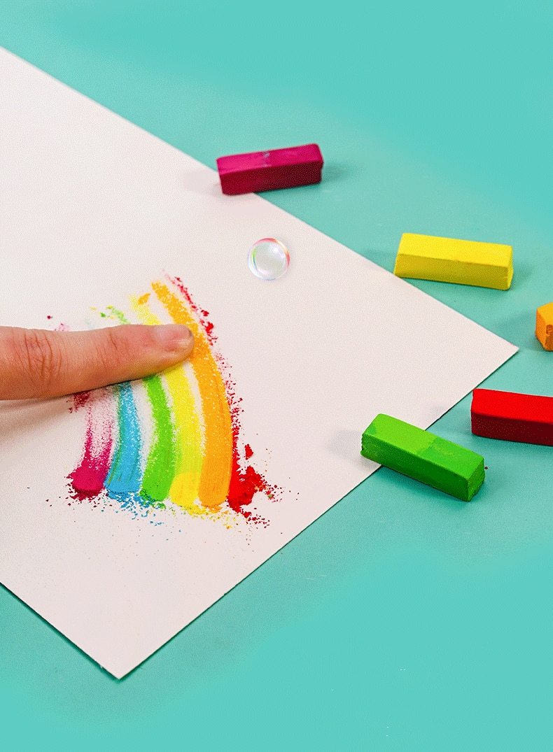 Mungyo Non Toxic Mungyo Soft Pastel Set of 64 Assorted Colors Square Chalk