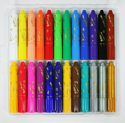 Amos Premium Non-toxic Silky Crayon Pasnet 24 Colors