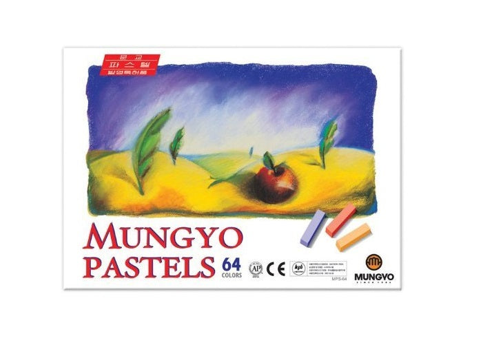 Mungyo Non Toxic Mungyo Soft Pastel Set of 64 Assorted Colors Square Chalk