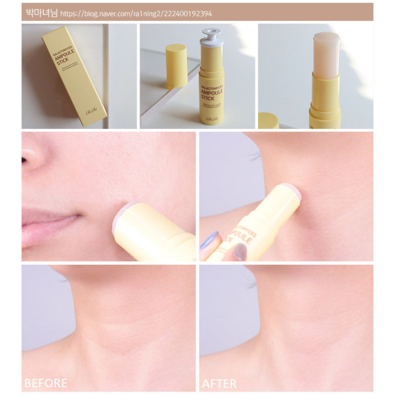 RiRe Galactomyces Ampoule Stick (15g 0.52oz) Multi Balm Stick Moisturizing Wrinkle & Lip Care Portable Size Multi Usable