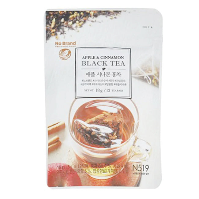 Apple & Cinnamon Black Tea Bag (1.5g x 12 Tea Bags) Herbal Tea, Pyramid Tea Bags, The Aromas of Ripe Apple and Spicy Tones of Cinnamon