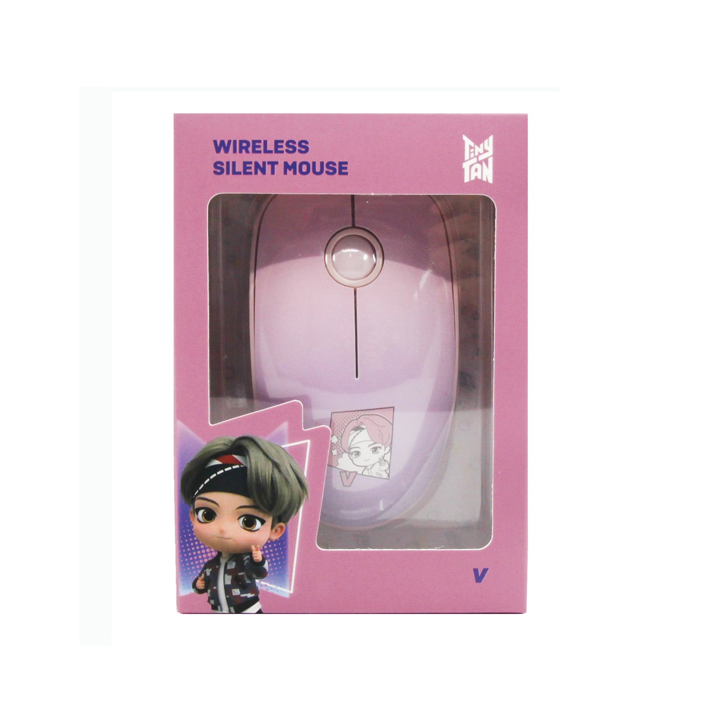BTS Tiny Tan Bangtan Magic Door Wireless Silent Mouse, All Seven BTS Members in Their Own Cute Design
