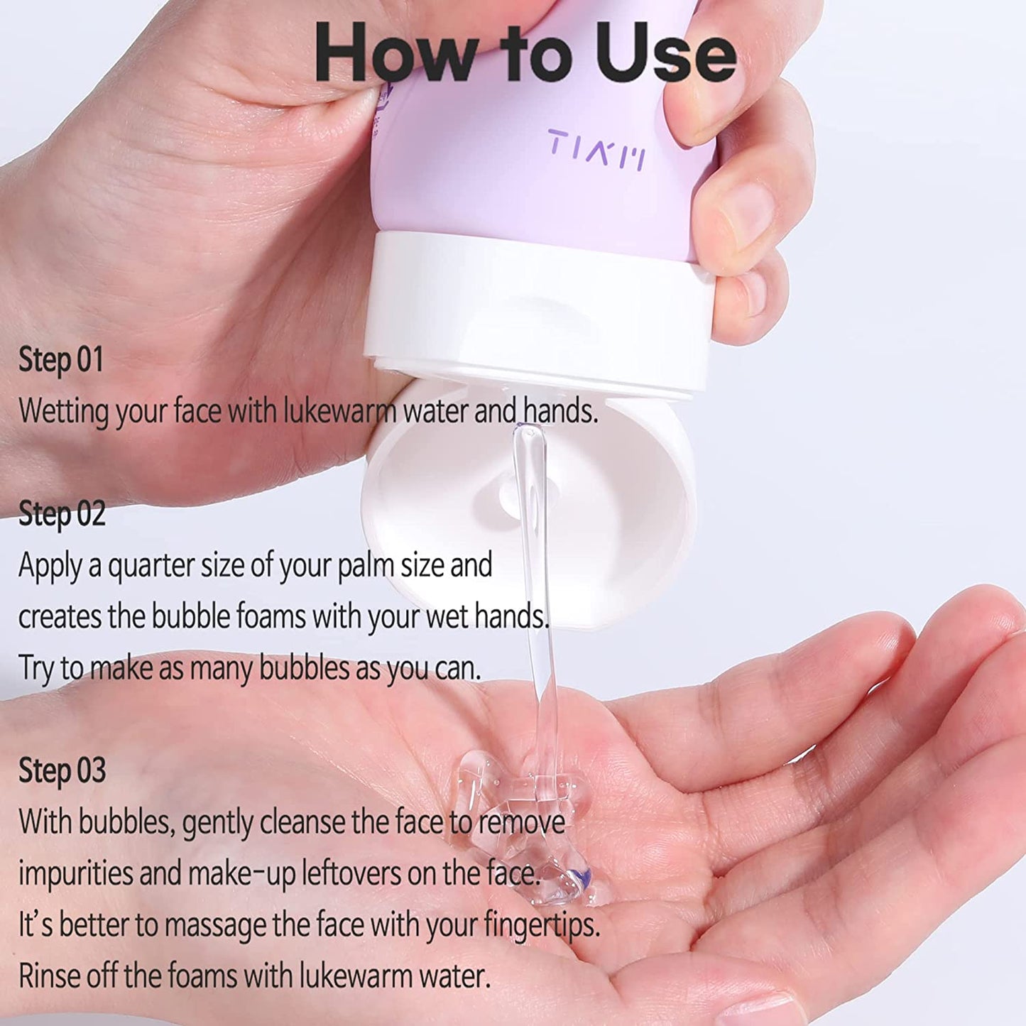 TIAM Snail&Azulene Low pH Cleanser, Gel Facial Cleanser, Snail Secretion Filtrate, pH Balancing, Anti Acne (200ml 6.76fl oz.)