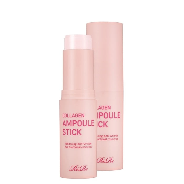 RiRe Collagen Ampoule Stick (15g 0.53 oz.) Multi Balm Stick Moisturizing Wrinkle & Lip Care Portable Size Multi Usable