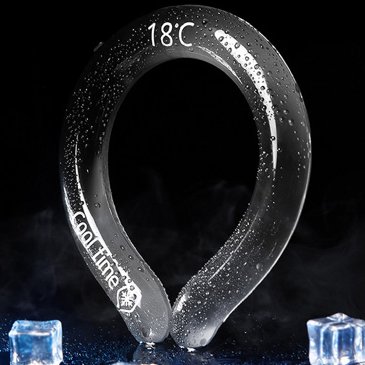 Cooltime Neck Cooling Tube Cooler Wearable Cooling Neck Wraps for Summer Heat, Hands Free Cold Pack Reusable Neck Ice Neckless Type Neck band Cooler