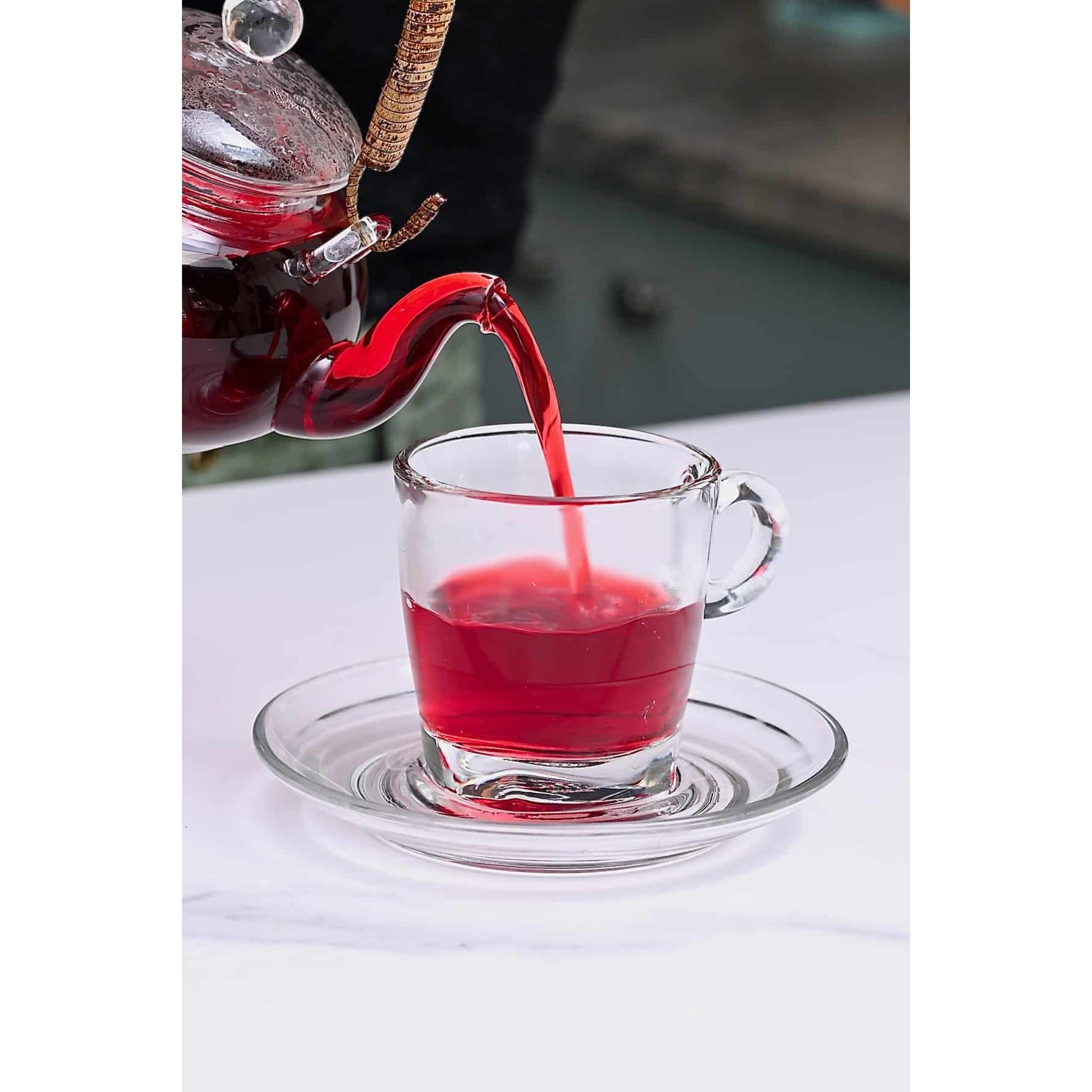 Hibiscus Apple Tea Herbal Tea Bag (1.2g x 20 Tea Bags) Herbal Tea, Blending Tea, Pyramid Tea Bags