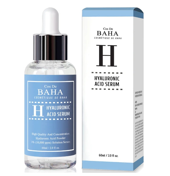 Cos De BAHA Pure Hyaluronic Acid 1% Facial Serum HA Face Hydration Plump Collagen Booster